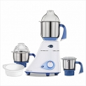 Preethi Blue Leaf Diamond Mg-214 Mixer Grinder 750 Watt (Blue/White), 3 Jars & Flexi Lid, Fbt Motor With 2Yr Guarantee & Lifelong Free Service