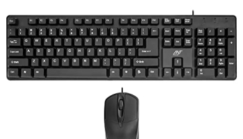Ant Value Fkbri02 / Spill-Resistant, Silent Keys, Dpi Mouse & Kb Combo Wired Desktop Kb, Usb Keyboard Mouse Set (Black) Gaming Mouse And Gaming Keyboard