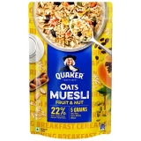 Quaker Oats Muesli 700G, Fruit & Nut Flavour, Breakfast Oats Cereal