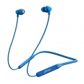 Ptron Tangent Evo, 14Hrs Playback, Bluetooth 5.0 Earphones, In-Ear Headphones With Mic, Deep Bass, Clear Calls, Ipx4 Water Resistant Neckband, Voice Assistance, Magnetic Earbuds & Fast Charging (Blue)