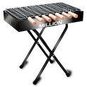 Million Hygiene Stool Barbecue Outdoor Charcoal Barbeque Foldable Grill Set For Home
