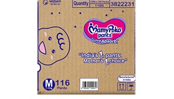 Mamypoko Pants Extra Absorb M116,Unisex Baby, Pack Of 116