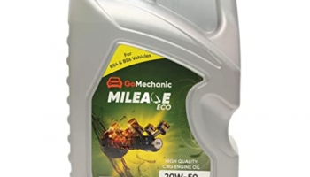 Gomechanic Mileage Eco 20W 50 Api-Sf/Cd High Performance Longer Protection Premium Cng Engine Oil For Cng Passenger & Commercial Cars, 1L