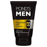 Pond’S Men Pollution Out Activated Charcoal Deep Clean Facewash, 100 G