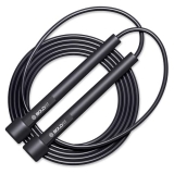 Boldfit Polyvinyl Chloride Skipping Jumping Rope With Adjustable Height Speed – Black