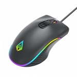 Archer Tech Lab Recurve 200 Rubber Oil Finish Wired Gaming Mouse, Adjustable 12800 Dpi And 7 Buttons, 13 Color Breathing Rgb , Gaming Sensor With 1000Hz Polling Rate, Compatible With Pc/Mac – Black