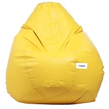Hoopy Classic Bean Bag Cover Without Beans (Xxxl, Yellow) | Ideal For Office And Home Use | Premium Fabric & Craftsmanship