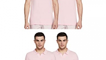 Amazon Brand – Symbol Men’S Solid Regular Polo Shirt (Jc-Po4_Pink L)