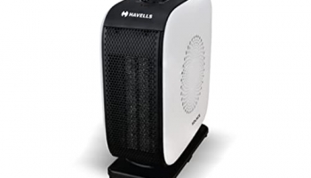 Havells Solace 1500 Watt With Ptc Ceramic Heating Element & 2 Heat Setting Room Heater (White & Black)