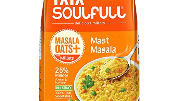 Tata Soulfull Masala Oats+, Tasty Snack With Millets, Mast Masala, 500G