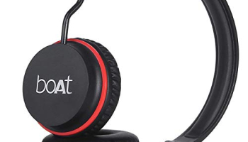 Boat Rockerz 400 Bluetooth On Ear Headphones With Mic With Upto 8 Hours Playback & Soft Padded Ear Cushions(Black/Red)