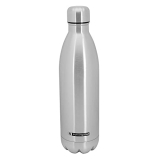 Simparte Thermosteel Cola Style Bottle With Twist Lid For 24 Hours Hot Or Cold, 1L, Silver