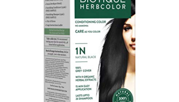 Biotique Bio Herbcolor Conditioning Hair Color, 50G + 110Ml – Natural Black 1N (Pack Of 1)