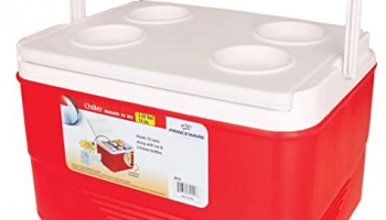 Princeware Insulated 3414 Chiller Ice Box 14 Ltr, Red