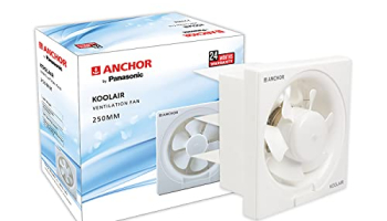 Anchor By Panasonic Kool Air – 250Mm Exhaust Fan | Exhaust Fan For Bathroom, Kitchen (White) (14088Wh)
