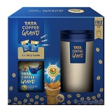 Tata Coffee Grand Instant Coffee, 100 G (50G X 2) + Reusable Cup