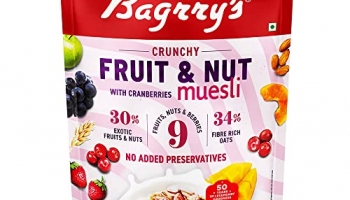 Bagrry’S Crunchy Muesli Fruit N Nut With Cranberries 750 Gm Pouch