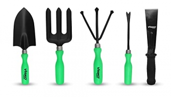 Visko Gtk Garden Tool Kit (Green And Black, 5-Pieces)