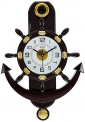 Altra Plastic Abstract Pendulum Wall Clock (45 X 30 X 5 Cm, Brown)