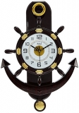 Altra Plastic Abstract Pendulum Wall Clock (45 X 30 X 5 Cm, Brown)