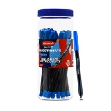Reynolds Smoothmate 20 Pens Jar, Blue Ball Pen I Lightweight Ball Pen With Comfortable Grip For Extra Smooth Writing I School And Office Stationery