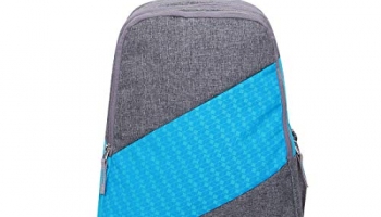 Nivia Ribbon School Bag-Grey/Blue