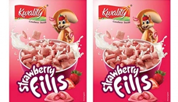 Kwality Berry Delight Strawberry Cream Filled Snack, 250G (Pack Of 2)