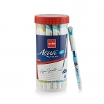 Cello Aqua Gel Pens Jar- Pack Of 25 Pens | Blue Gel Pen | Gel Pens For Students | Gel Pens For Smooth Writing | Dark Ink Gel Pens | Waterproof Ink Gel Pens