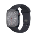 Apple Watch Series 8 [Gps + Cellular 45 Mm] Smart Watch W/Midnight Aluminium Case With Midnight Sport Band. Fitness Tracker, Blood Oxygen & Ecg Apps, Always- On Retina Display, Water Resistant