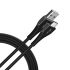 Ambrane 3A Fast Charging Output Cable With Type-C To Usb For Mobile, Neckband, True Wireless Earphone Charging, 480Mbps Data Sync Speed, 1M Length (Act – Az10, Black)