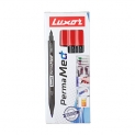 Luxor Perma Med Marker Pen , Red ( Pack Of 10 ) (9000030168)