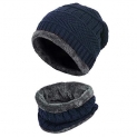 Anwaliya Herse Series Unisex Winter Woolen Beanie Cap With Neck Scarf (Color May Vary, Free Size)