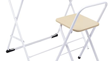 Amazon Brand – Solimo Felix Folding Study Table And Chair Set (Brown)