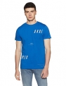 Jack & Jones Men’S Printed Slim Fit T-Shirt (2005254003_Nautical Blue_Large)