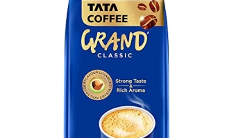 Tata Coffee Grand Classic Instant Coffee | Strong Taste & Rich Aroma | With Flavour Locked Decoction Crystals | 200G Pouch