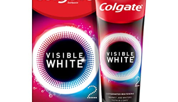 Colgate Visible White O2 50G Teeth Whitening Toothpaste, Peppermint Sparkle, Active Oxygen Technology, Enamel Safe Teeth Whitening Product