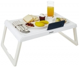 Amazon Brand Solimo Reinforced Polypropelene Plastic Multipurpose Foldable Tray – White