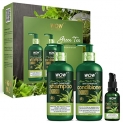 Wow Skin Science Green Tea Restoring Kit – Shampoo – 300 Ml, Conditioner – 300 Ml, Face Serum – 30 Ml – Total Net Vol. 630 Ml
