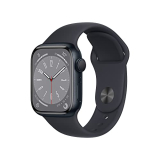 Apple Watch Series 8 [Gps 41 Mm] Smart Watch W/Midnight Aluminium Case With Midnight Sport Band. Fitness Tracker, Blood Oxygen & Ecg Apps, Always-On Retina Display, Water Resistant