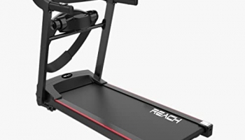 Reach T-400M [2Hp Peak] Multipurpose Automatic Foldable Treadmill With Manual Incline And Massager Perfect For Home Use – Electric Motorized Running Machine For Home Gym (Max Speed 12Km/Hr)