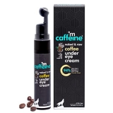 Mcaffeine Coffee Under Eye Cream For Dark Circles For Women & Men With Vitamin E, Hyaluronic Acid & Coffee | 94% Users Saw Reduced Dark Circles, Reduces Puffiness & Fine Lines | Cooling Massage Roller