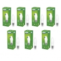 Philips Ace Saver 2.7W E27 Led Glass Candle Bulb | Candle Bulb For Home Decoration | Warm White, Pack Of 7