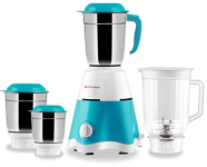 Longway Super Dlx 4 Jar 750 Watt Mixer Grinder – Blue & White | Abs Body | Heavy Duty Motor | Nano-Grinding Technology | 304 Grade Stainless Steel Blade | Noise Levels 80-90 Db |1 Years Warranty