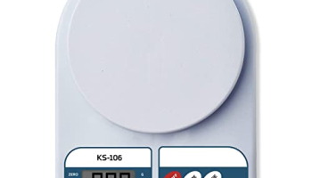 Beatxp Kitchen Scale Multipurpose Portable Electronic Digital Weighing Scale | Weight Machine With Back Light Lcd Display | White |10 Kg | 2 Year Warranty |