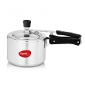 Pigeon By Stovekraft 12261 Induction Base Inner Lid Aluminium Pressure Cooker, 3L, Silver
