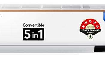 Samsung 1 Ton 5 Star Inverter Split Ac (Copper, Convertible 5-In-1 Cooling Mode, Anti-Bacterial Filter, 2023 Model Ar12Cy5Zagd White)