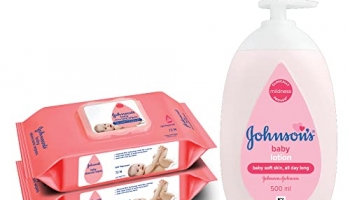 Johnson’S Baby Skincare Wipes With Lid, 144’S +Johnson’S Baby Lotion 500Ml
