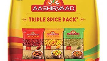 Aashirvaad Spices Combo Pack (Chilli 200G Turmeric 200G Coriander 200G)
