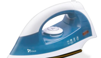 Syska Iron Press | 2 Year Warranty | Iron Box, Dry Iron, Electric Press, Electric Iron Press For Clothes, Sdi-200 1000-Watt (Teal)