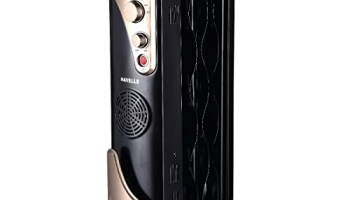Havells Ofr 5 Wave Fins With Fan 1400 Watt (Black), (Ghrofbxk140)